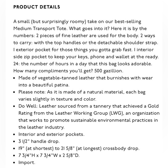 Madewell small leather transport crossbody black bag - Picture 4 of 16